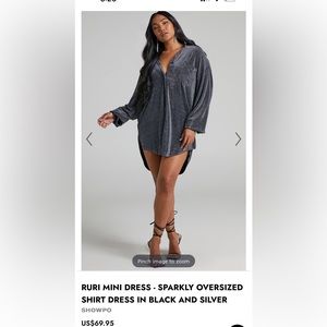 Brand new showpo oversized dress
